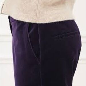 Comptoir Des Cotonniers Purple Cropped Pants